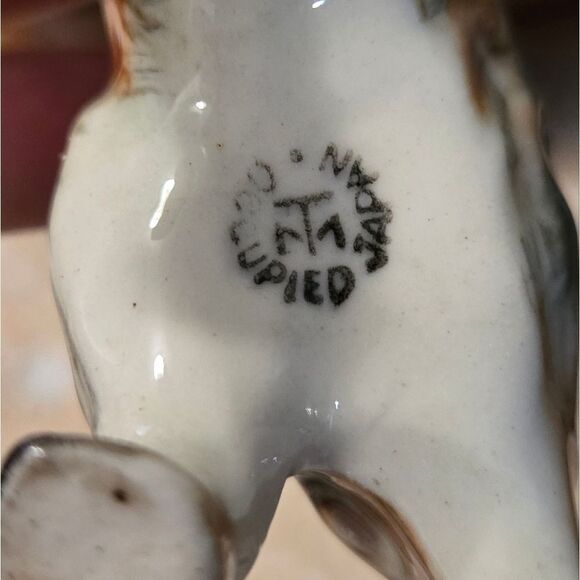 Vintage Ceramic Dalmatian Puppy Dogs Figurines Lot Of 3 Glazed Porcelain Japan - Picture 3 of 12